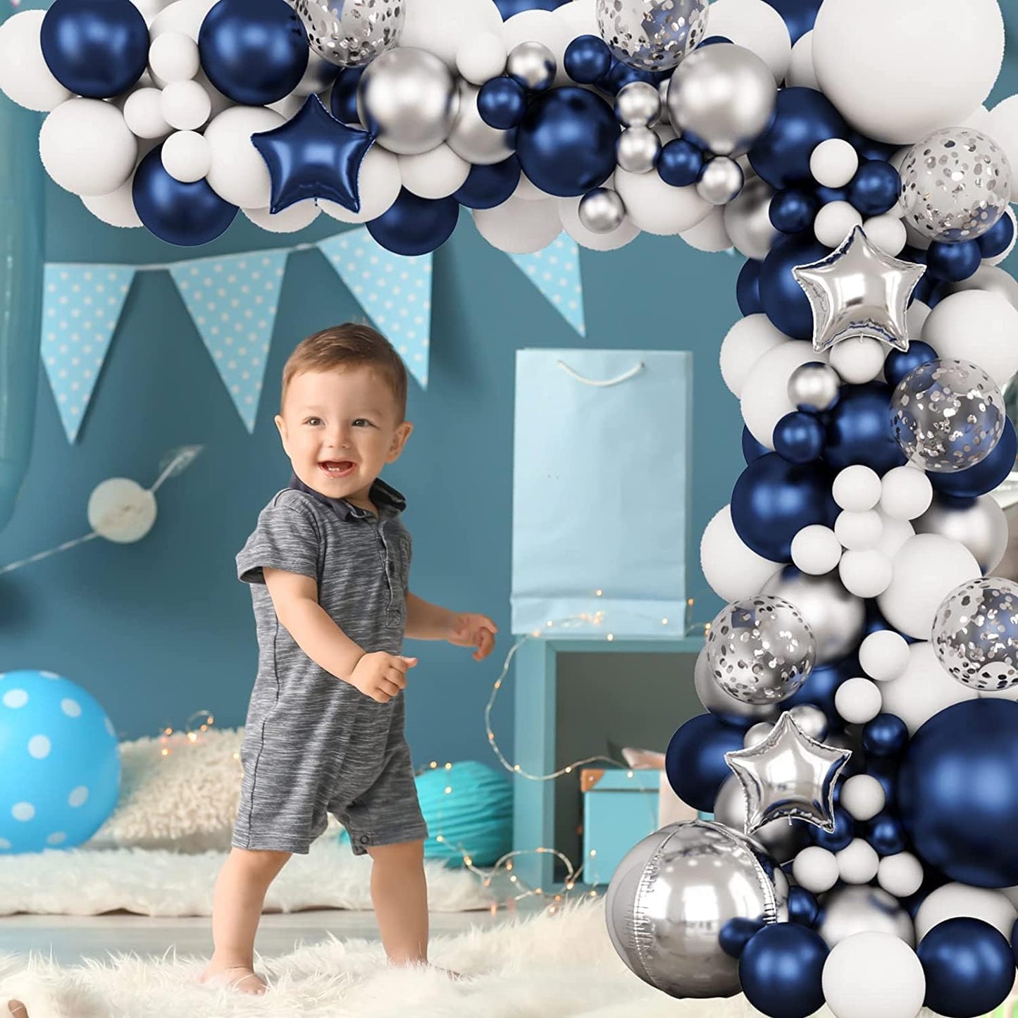 Black,Gold Balloons and Paper Pom Poms Party Supplies for Birthday Decoration With Pale Champagne Metallic Foil Fringe Tinsel Curtain Happy Birthday Party Decoration Backdrop,Black Decoration Kit