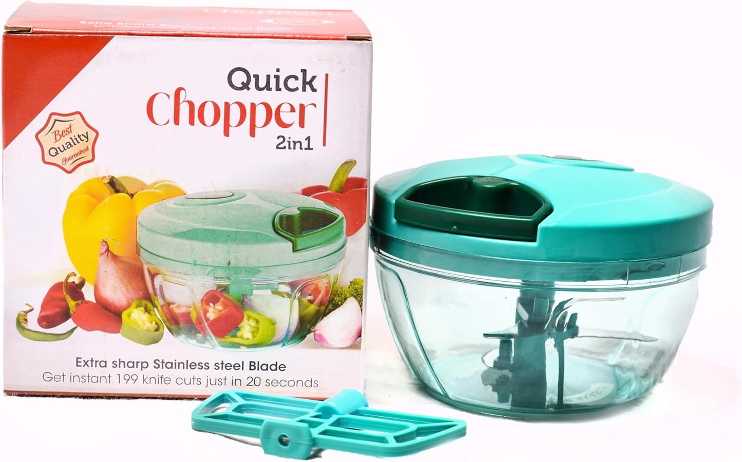 Manual Plastic Vegetable Chopper, For Fruits & Vegetables Chopping, 500-650 ml