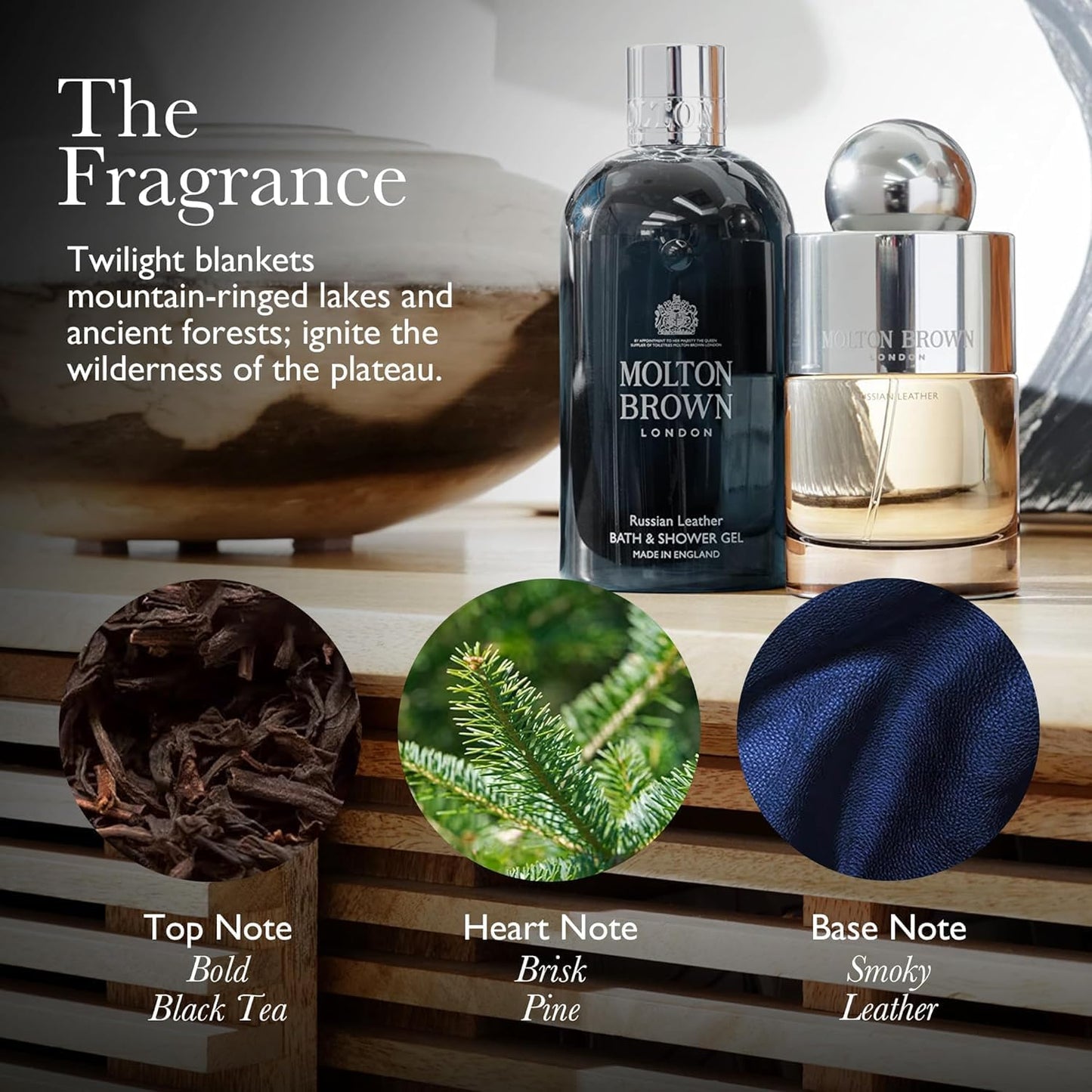 Molton Brown Dark Leather Bath & Shower Gel 300 ml