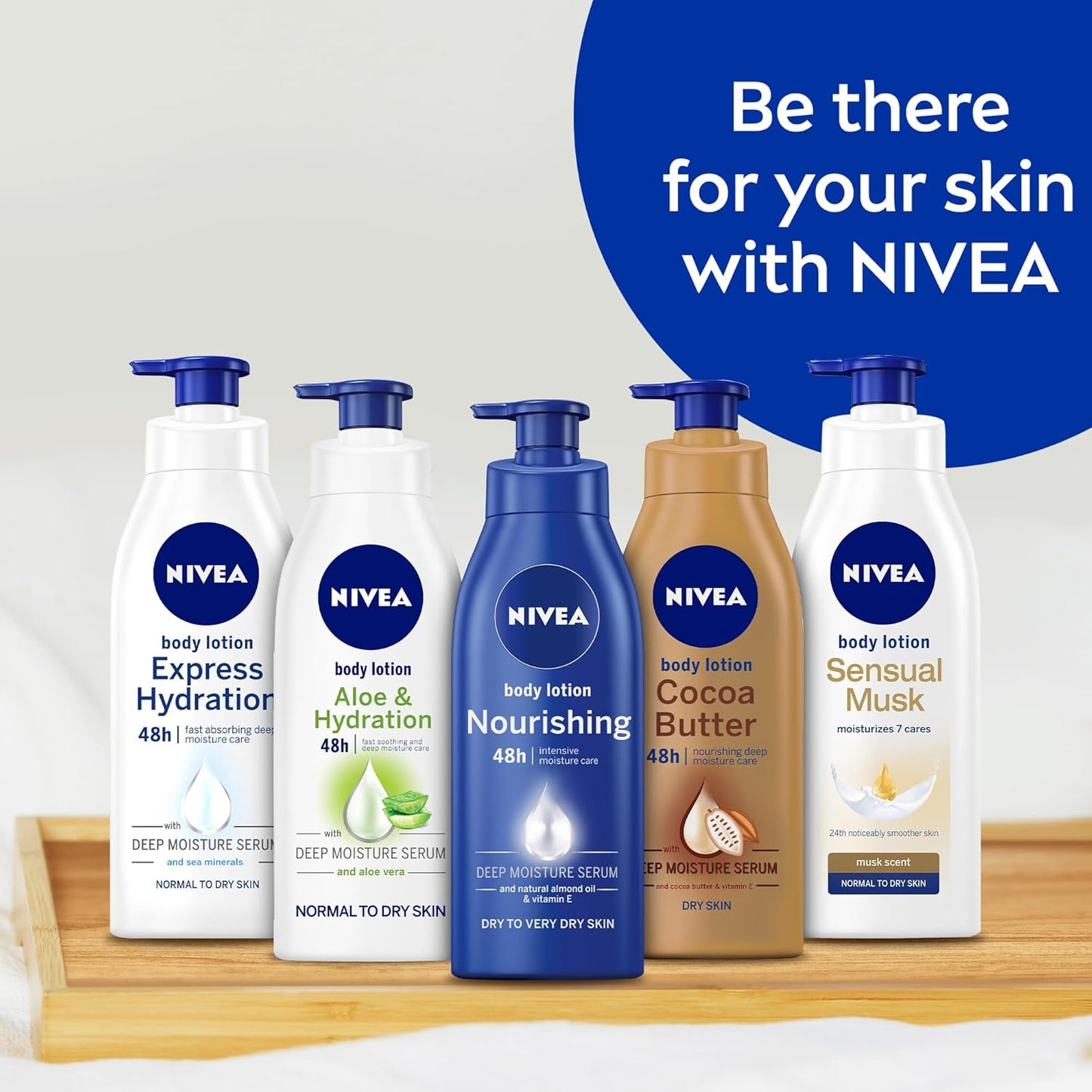 NIVEA Body Lotion Sensual Musk, Musk Scent, Normal to Dry Skin, 2x400ml