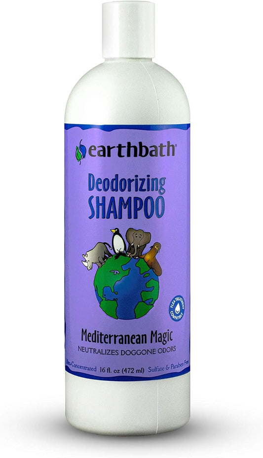 Earthbath Natural Mediterranean Magic Deodorising Shampoo With Rosemary Scent, 16Oz