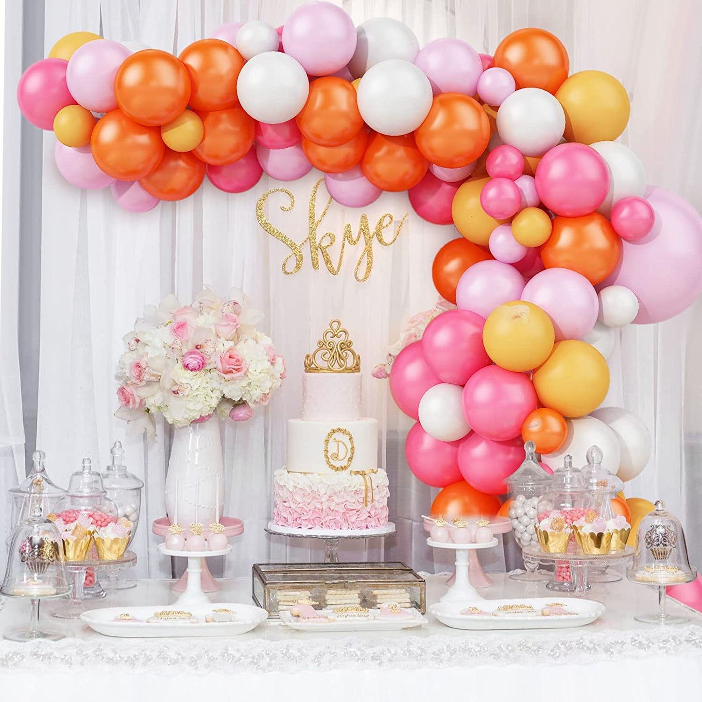 Black,Gold Balloons and Paper Pom Poms Party Supplies for Birthday Decoration With Pale Champagne Metallic Foil Fringe Tinsel Curtain Happy Birthday Party Decoration Backdrop,Black Decoration Kit