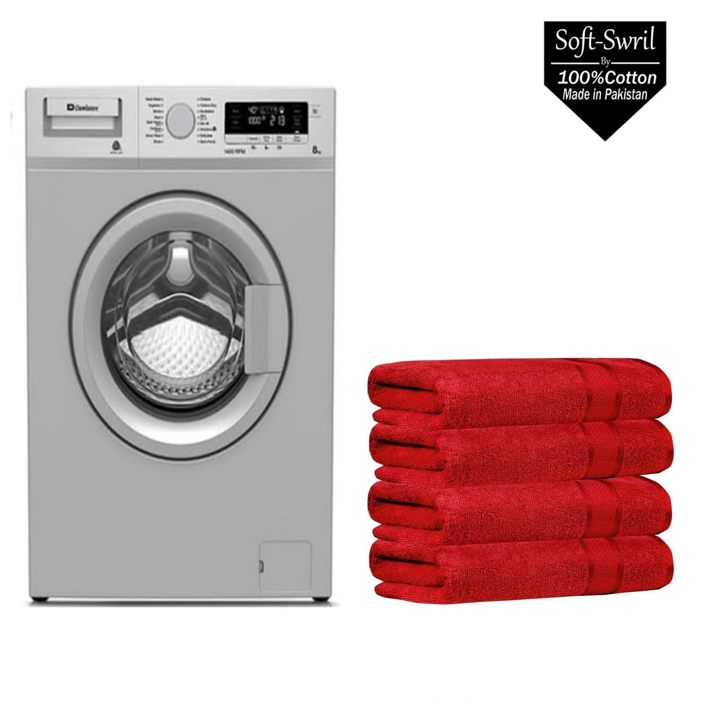 Soft-Swril Premium Sky-Blue Bath Towel 500 GSM 100% Cotton 27x54 Inches Pack of 1,Ultra Super Soft Quick Dry Highly Absorbent - Soft Hotel Quality for Bath and Spa