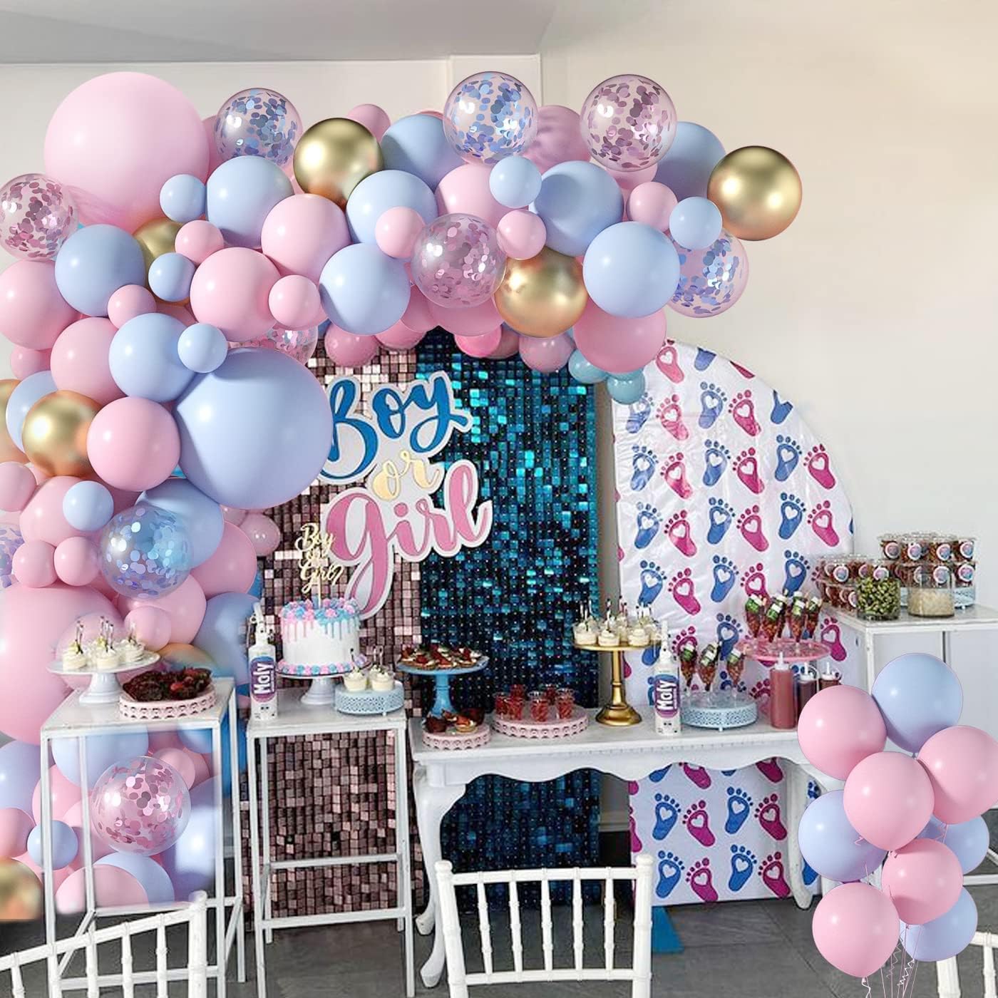 Black,Gold Balloons and Paper Pom Poms Party Supplies for Birthday Decoration With Pale Champagne Metallic Foil Fringe Tinsel Curtain Happy Birthday Party Decoration Backdrop,Black Decoration Kit