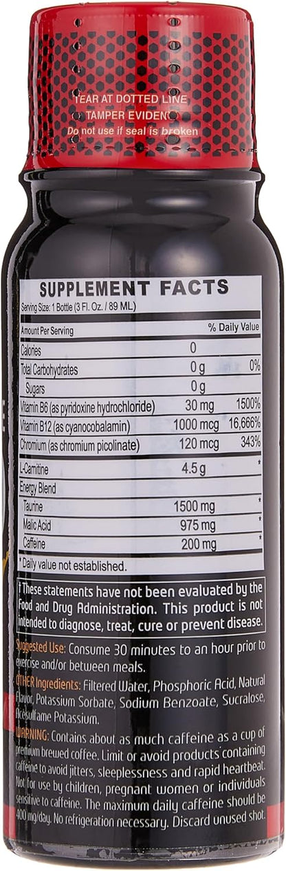 MUSCLE CORE NUTRITION L-Carnitine 4500 Tangerine, 89 Ml Box Of 12