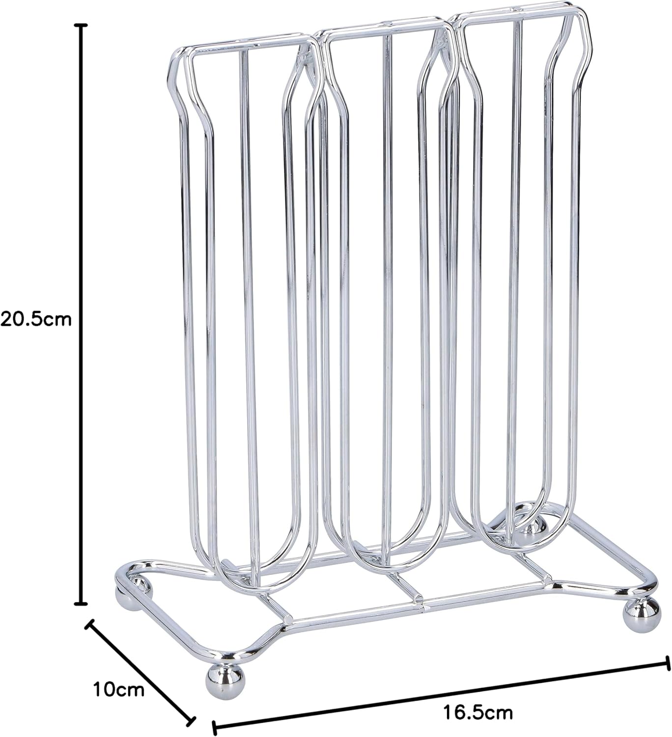 alpina coffee cup holder 16.5 x 20.5 cm chrome steel