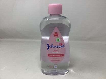Johnson's Baby Oil (1 x 500 ml) Moisturising Baby Oil to Protect Delicate and Dry Skin, Hypoallergenic and pH-Balanced Baby Oil Ideal for Baby Massage and as Moisturiser for Dry Skin to Soften Hands