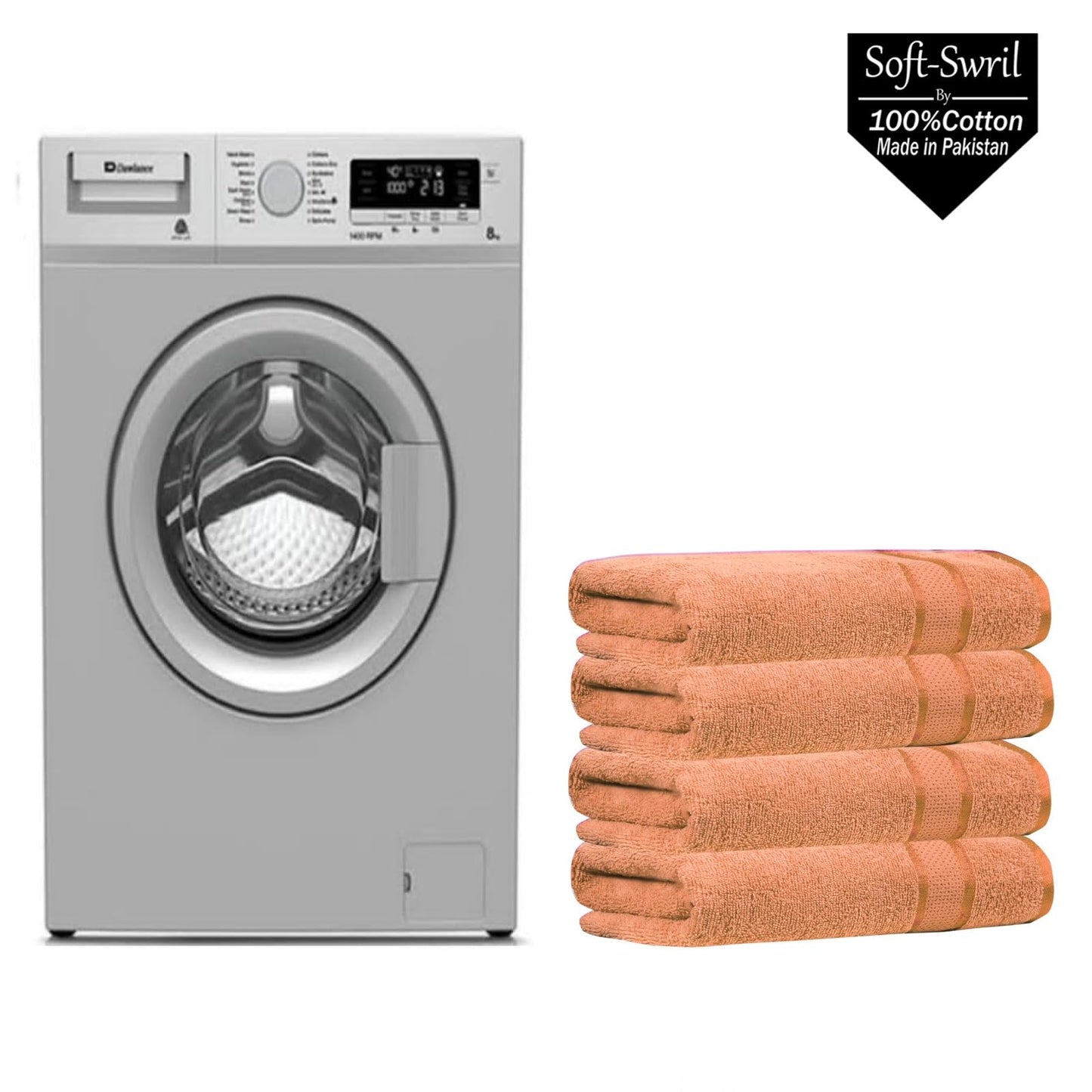 Soft-Swril Premium Sky-Blue Bath Towel 500 GSM 100% Cotton 27x54 Inches Pack of 1,Ultra Super Soft Quick Dry Highly Absorbent - Soft Hotel Quality for Bath and Spa