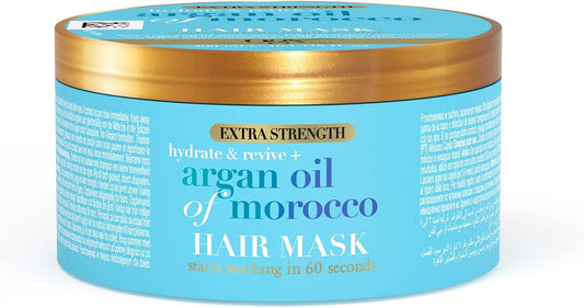OGX, Hydrate and Revive + Argan Oil of Morocco, Organic Hair Mask, Deeply Moisturises and Strengthen Hair 300ml