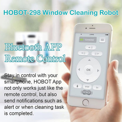 HOBOT 298 Window Cleaning Automatic Robot with Ultrasonic Water Spray