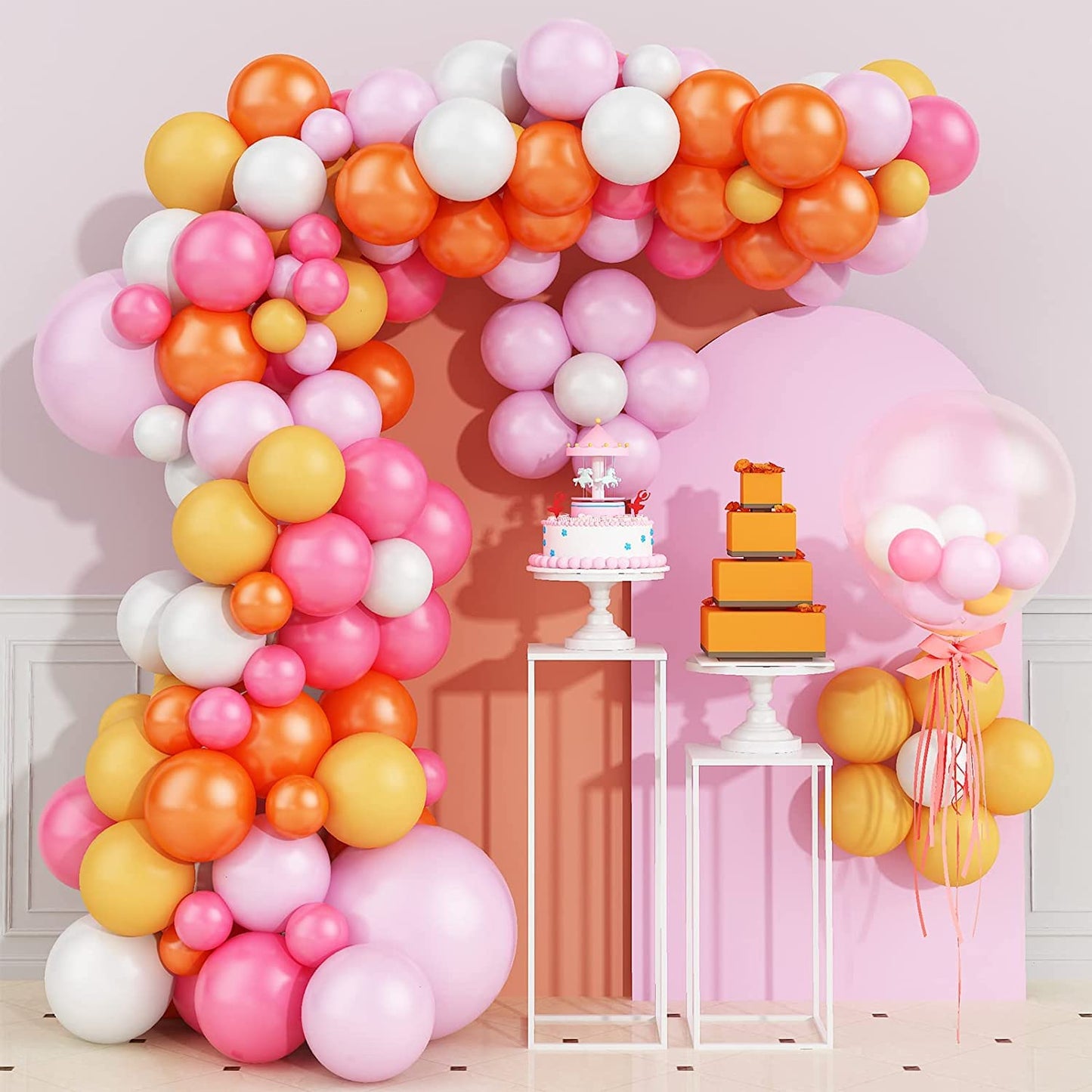 Black,Gold Balloons and Paper Pom Poms Party Supplies for Birthday Decoration With Pale Champagne Metallic Foil Fringe Tinsel Curtain Happy Birthday Party Decoration Backdrop,Black Decoration Kit