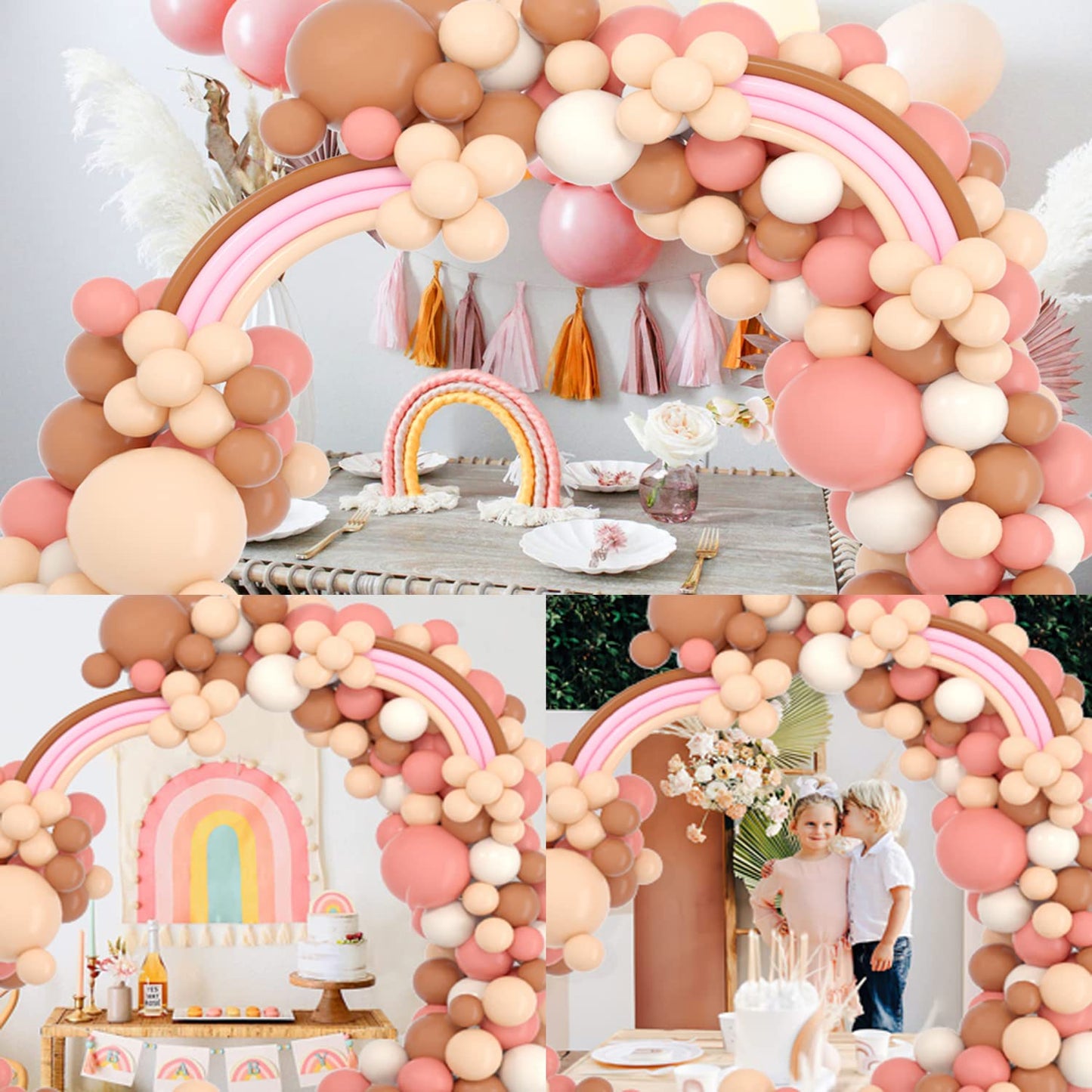 Black,Gold Balloons and Paper Pom Poms Party Supplies for Birthday Decoration With Pale Champagne Metallic Foil Fringe Tinsel Curtain Happy Birthday Party Decoration Backdrop,Black Decoration Kit