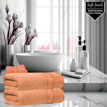 Soft-Swril Premium Sky-Blue Bath Towel 500 GSM 100% Cotton 27x54 Inches Pack of 1,Ultra Super Soft Quick Dry Highly Absorbent - Soft Hotel Quality for Bath and Spa