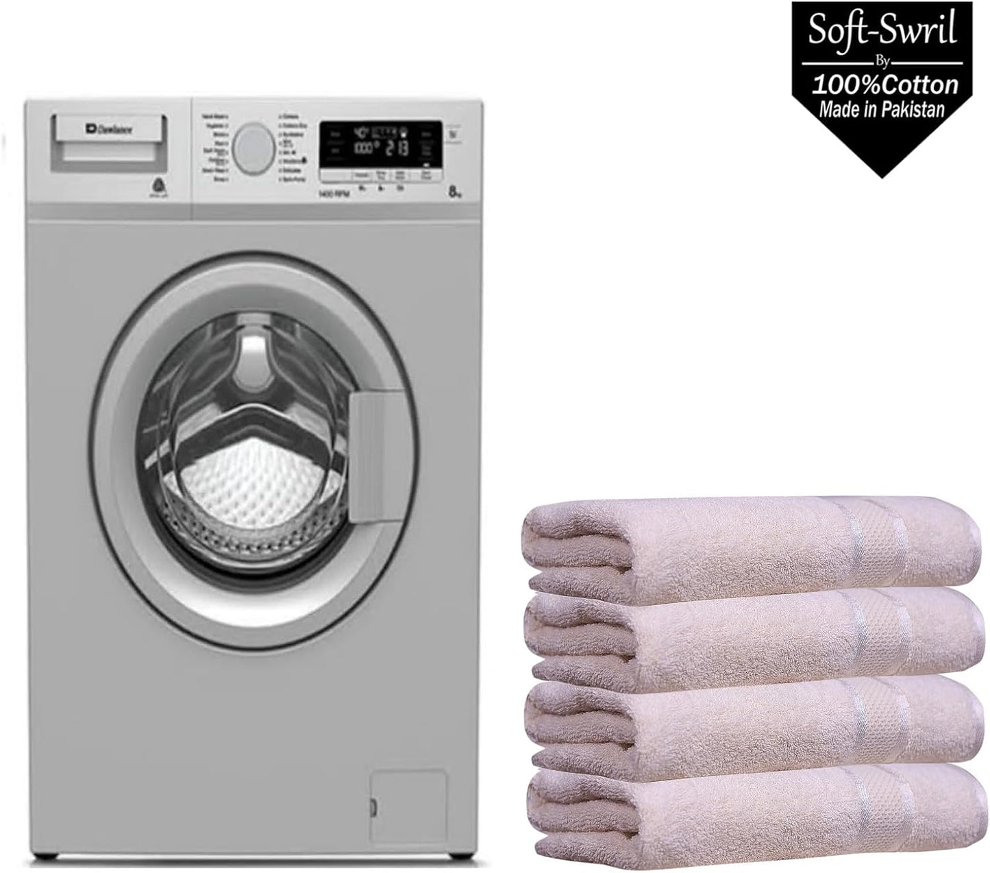 Soft-Swril Premium Sky-Blue Bath Towel 500 GSM 100% Cotton 27x54 Inches Pack of 1,Ultra Super Soft Quick Dry Highly Absorbent - Soft Hotel Quality for Bath and Spa