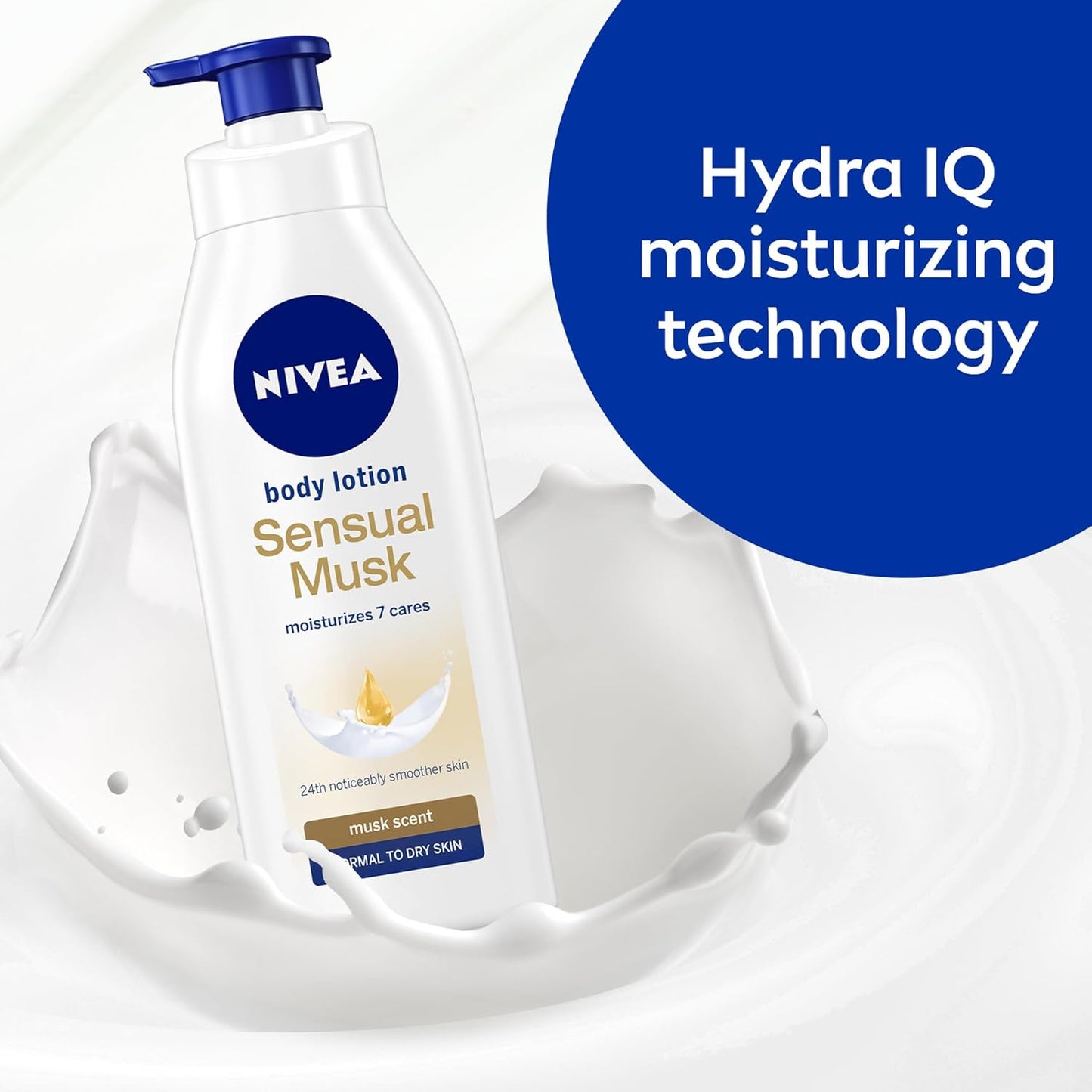 NIVEA Body Lotion Sensual Musk, Musk Scent, Normal to Dry Skin, 2x400ml