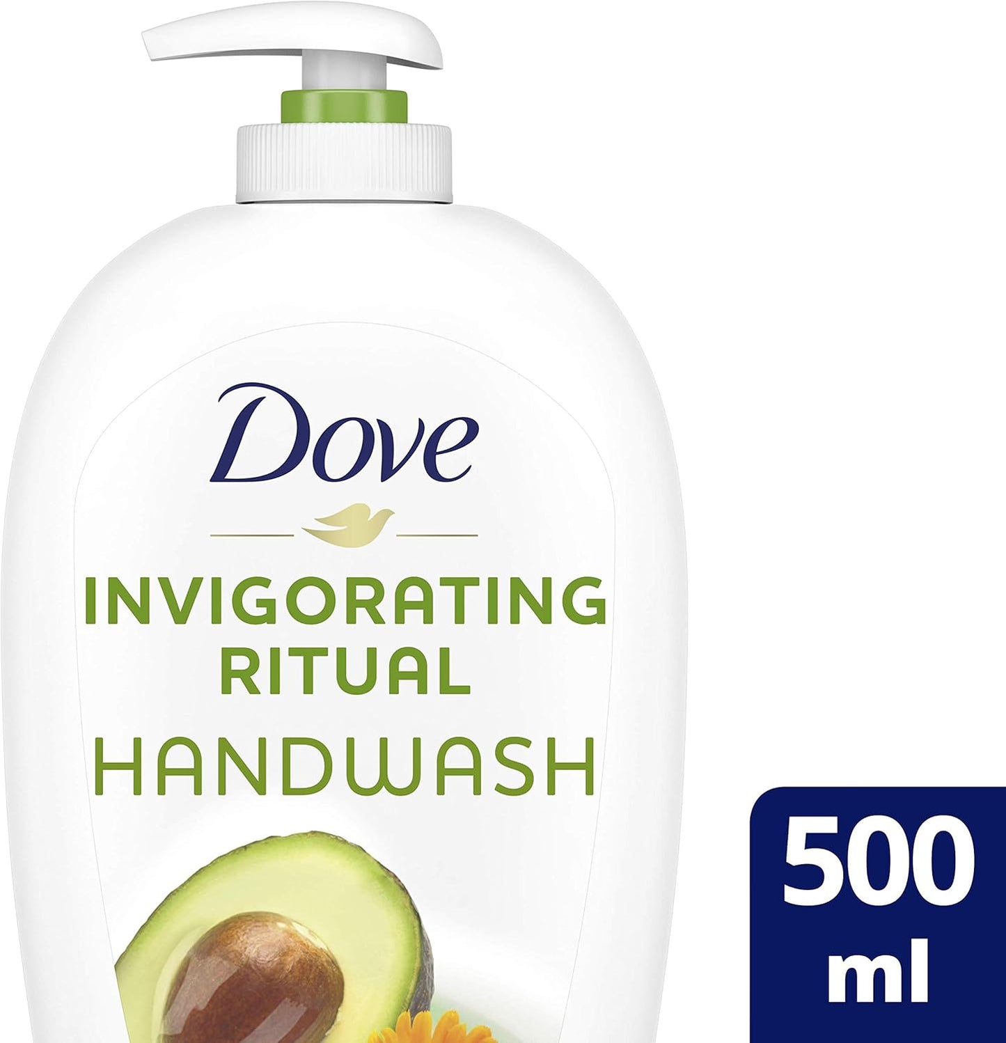 DOVE Care & Protect Moisturising Hand Wash, 100% sensitive skin friendly, Original, with ¼ moisturising cream, 500ml