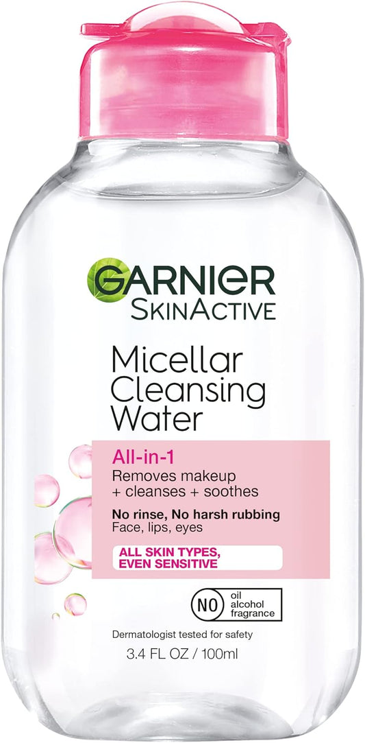 Garnier SkinActive Micellar Cleansing Water, For All Skin Types, 400ml Pack of 3