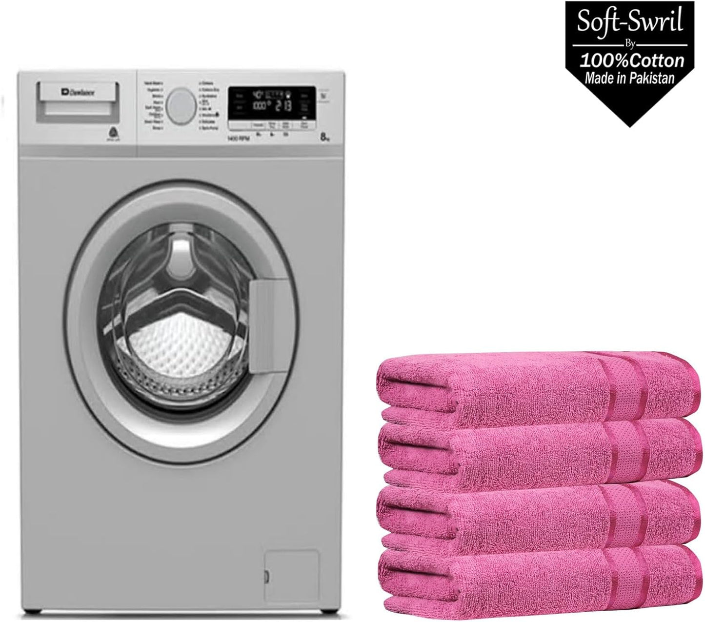 Soft-Swril Premium Sky-Blue Bath Towel 500 GSM 100% Cotton 27x54 Inches Pack of 1,Ultra Super Soft Quick Dry Highly Absorbent - Soft Hotel Quality for Bath and Spa
