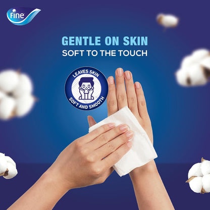 Fine Cubic Facial Tissue, 1 box of 100 sheets x 2 Ply