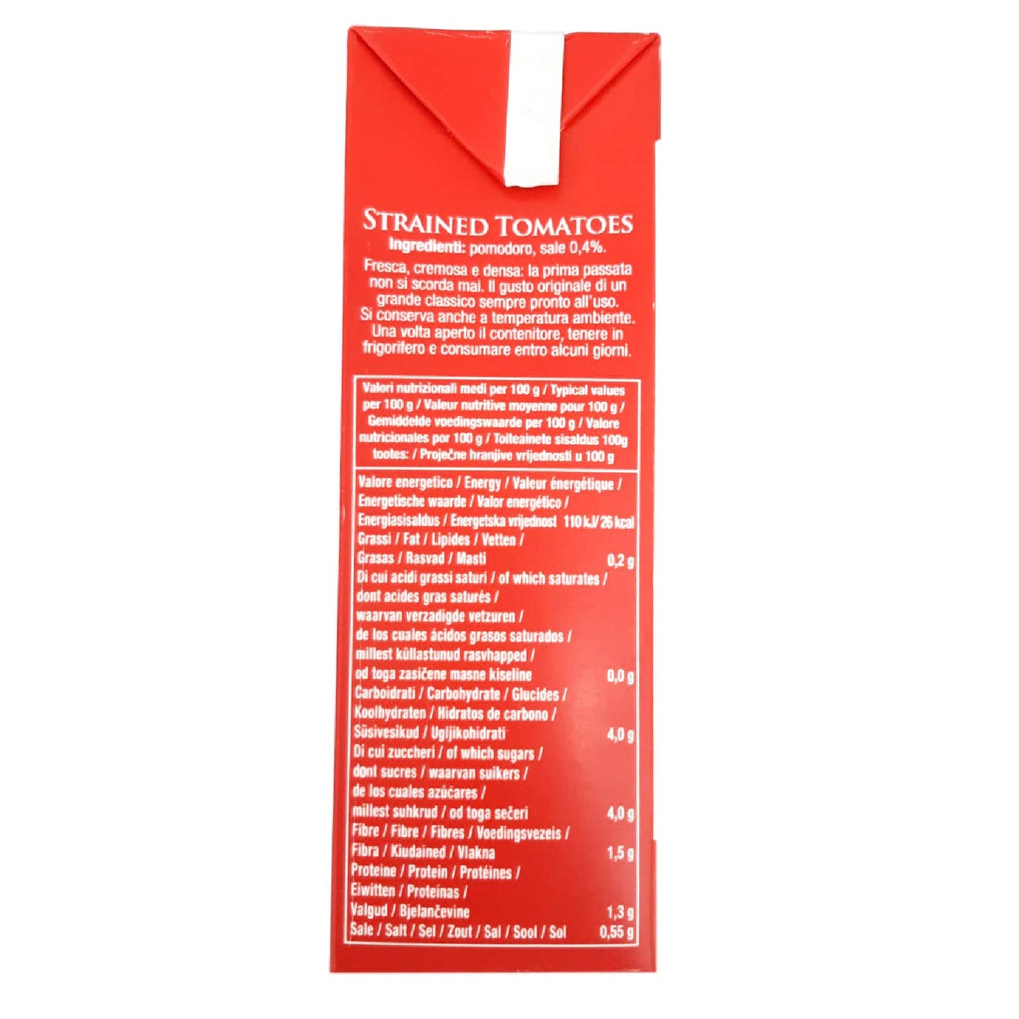 Pomi Passata, ,Made from 100% Strained Italian Tomatoes, Authentic Italian Tomato Puree - 500 g
