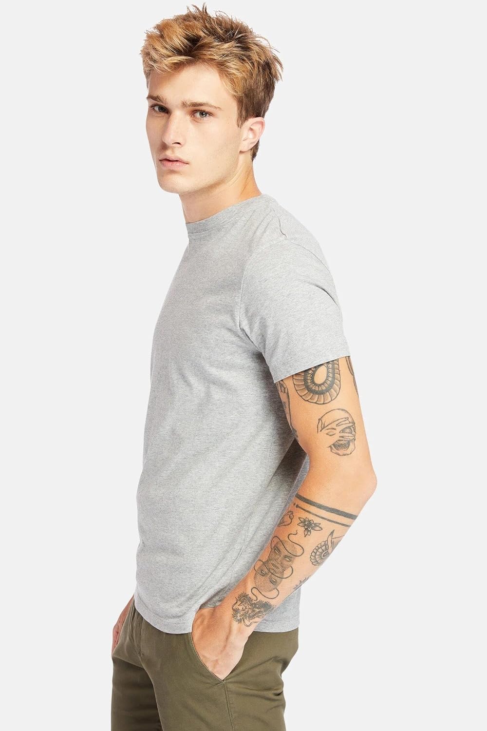 Polo Republica Men's Pack Of 5 Basic Regular fit Short Sleeve T-Shirt, Casual Combed Cotton Tee Shirts