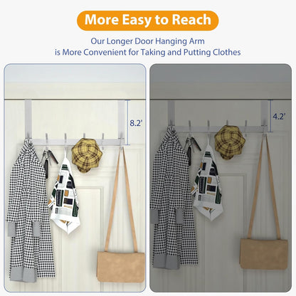 Stainless Steel Heavy Duty Over Door Hanger Holder