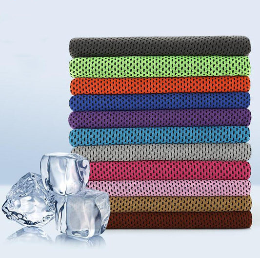 Sport Ice Towel 9 Colors 90*30cm Utility Enduring Instant Cooling Face Towel Heat Relief Reusable Chill Cool Towel