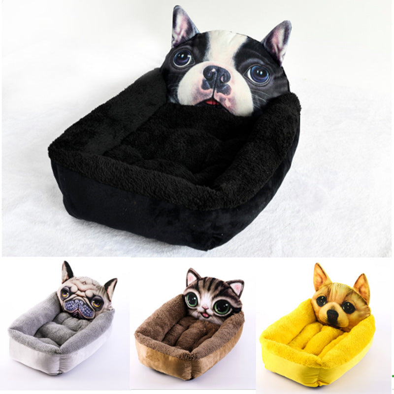 3D Cartoon Shape pet bed