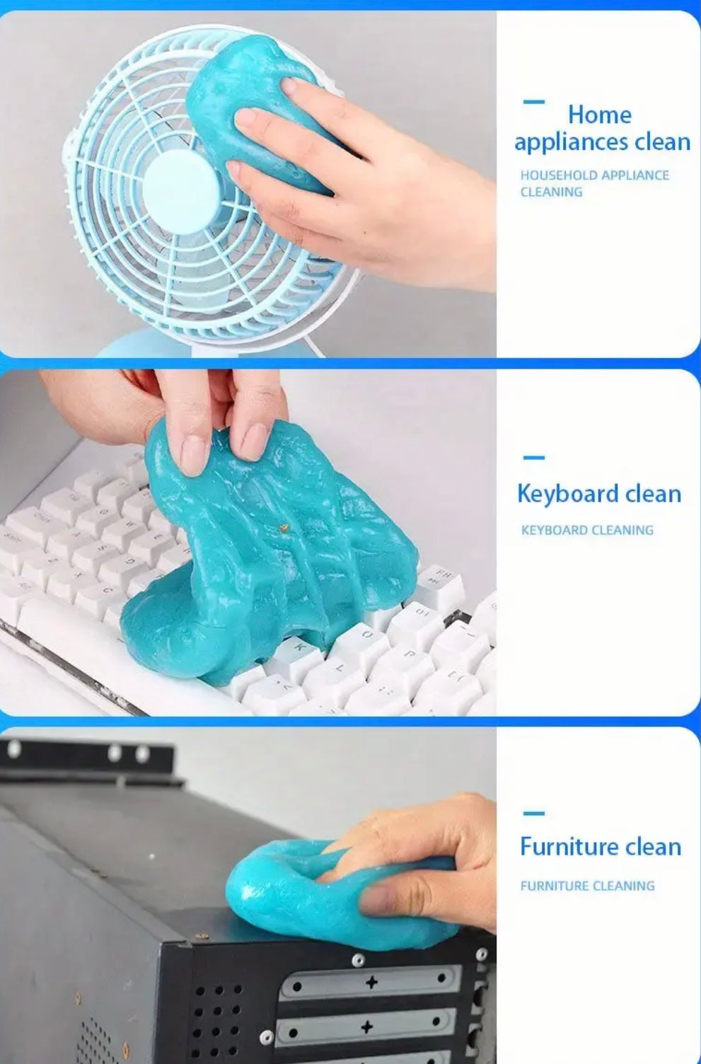 1pc Car Cleaning Tool Multifunctional Cleaning Soft Glue