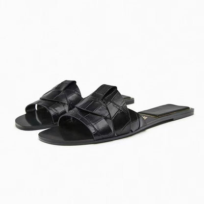 European and American style women's shoes, flat sandals, comfortable outer wear, simple style women's shoes