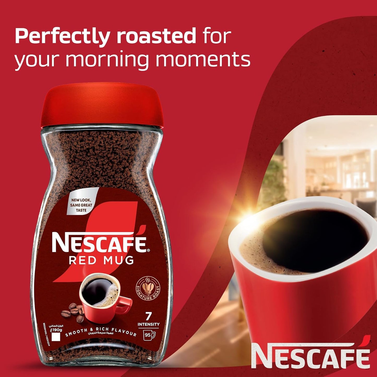 Nescafe Red Mug Instant Coffee Jar 190g