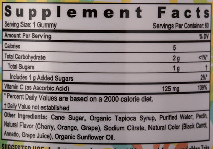 Sunshine Nutrition Cool Gummies With Vitamin C , 60 Gummies