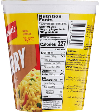 Fantastic Curry Flavour Noodles, 70 g