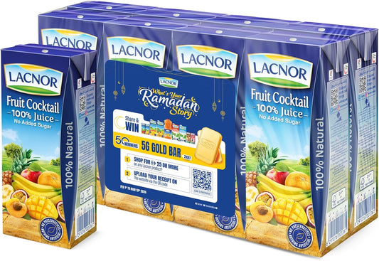 Lacnor Fruit Cocktail 180ML Pack of 8
