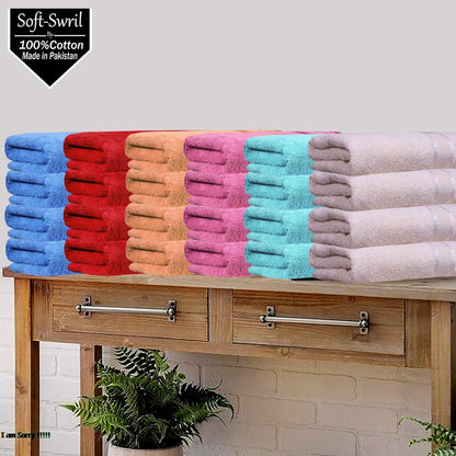 Soft-Swril Premium Sky-Blue Bath Towel 500 GSM 100% Cotton 27x54 Inches Pack of 1,Ultra Super Soft Quick Dry Highly Absorbent - Soft Hotel Quality for Bath and Spa