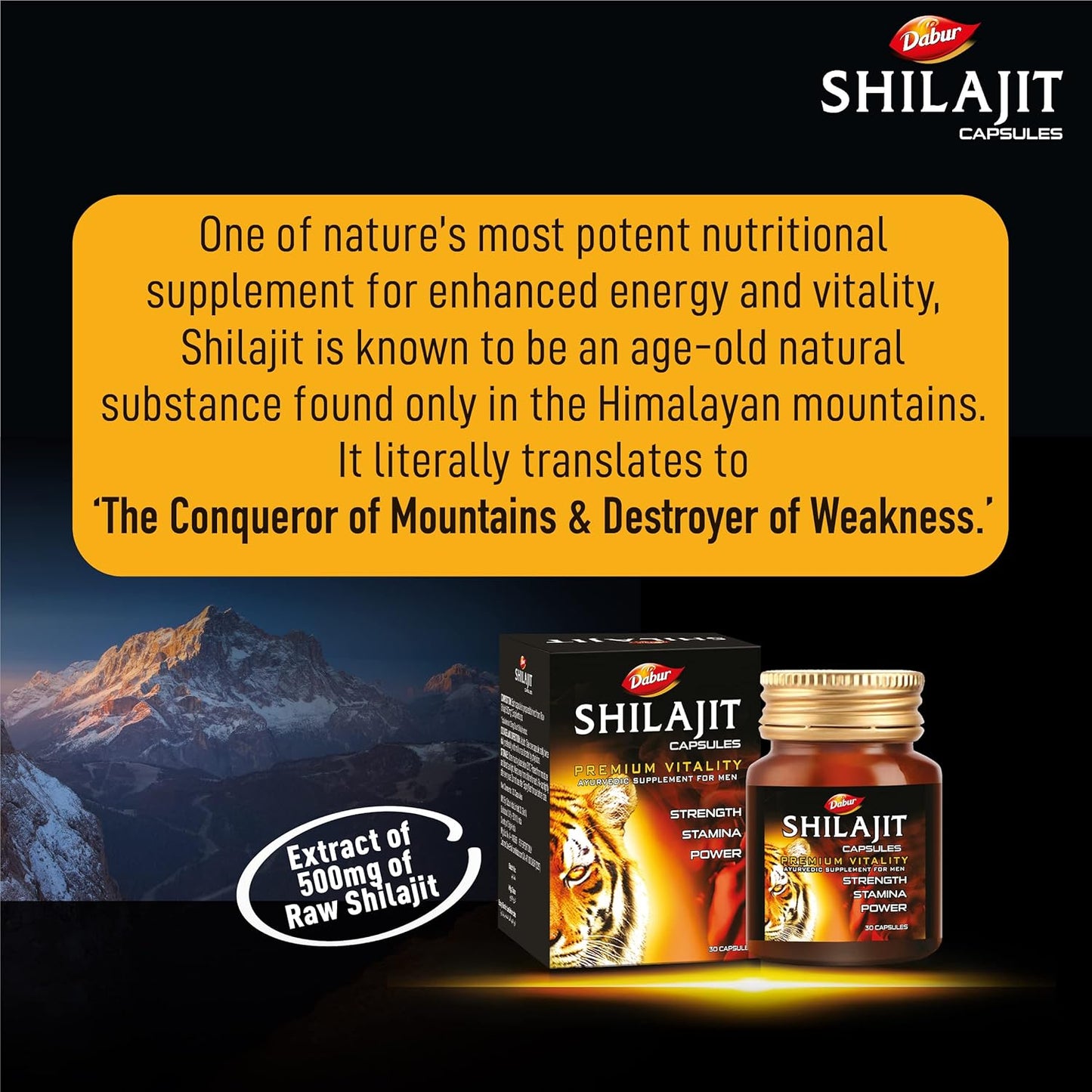 Dabur Shilajit Capsules 30s