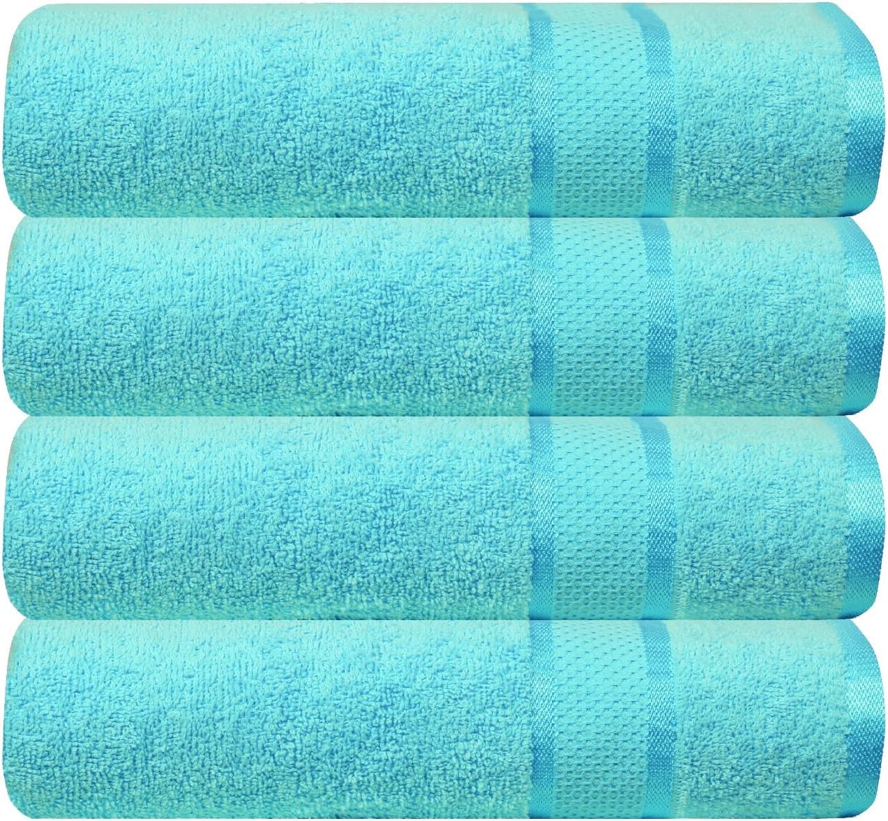 Soft-Swril Premium Sky-Blue Bath Towel 500 GSM 100% Cotton 27x54 Inches Pack of 1,Ultra Super Soft Quick Dry Highly Absorbent - Soft Hotel Quality for Bath and Spa