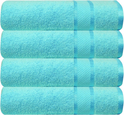 Soft-Swril Premium Sky-Blue Bath Towel 500 GSM 100% Cotton 27x54 Inches Pack of 1,Ultra Super Soft Quick Dry Highly Absorbent - Soft Hotel Quality for Bath and Spa
