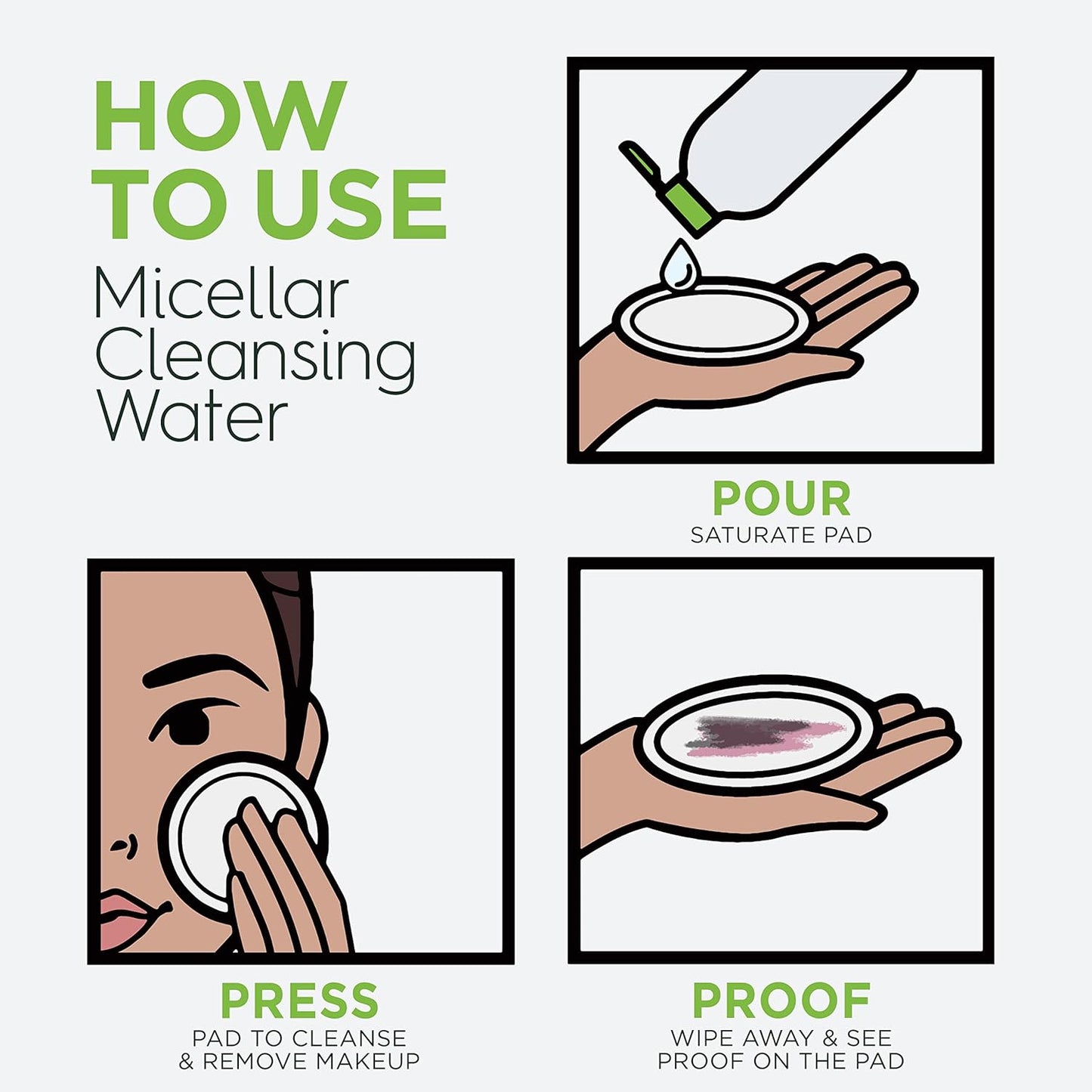 Garnier SkinActive Micellar Cleansing Water, For All Skin Types, 400ml Pack of 3