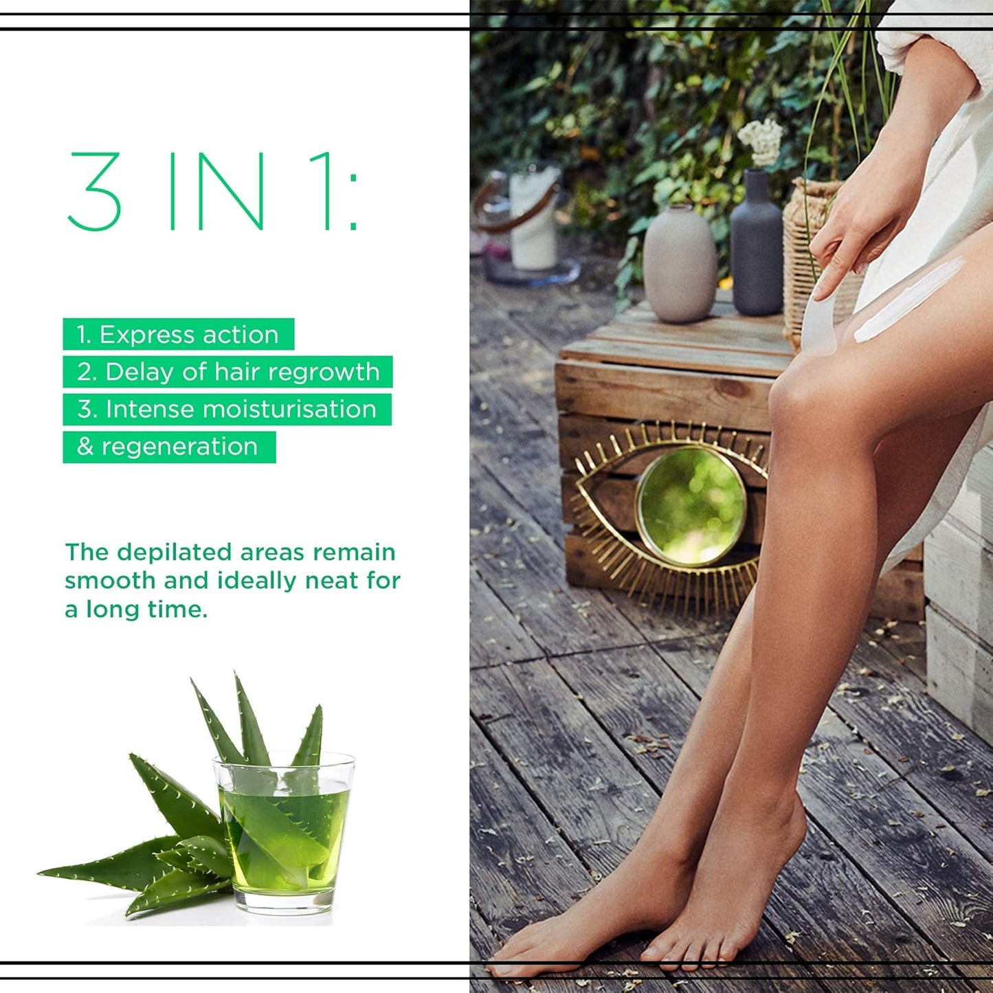 Eveline Hair Removal Active Epil Depilatory Cream Aloe Vera Sensitive Skin 125ml