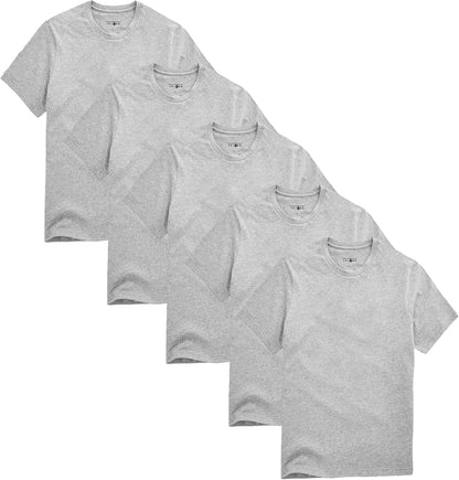 Polo Republica Men's Pack Of 5 Basic Regular fit Short Sleeve T-Shirt, Casual Combed Cotton Tee Shirts