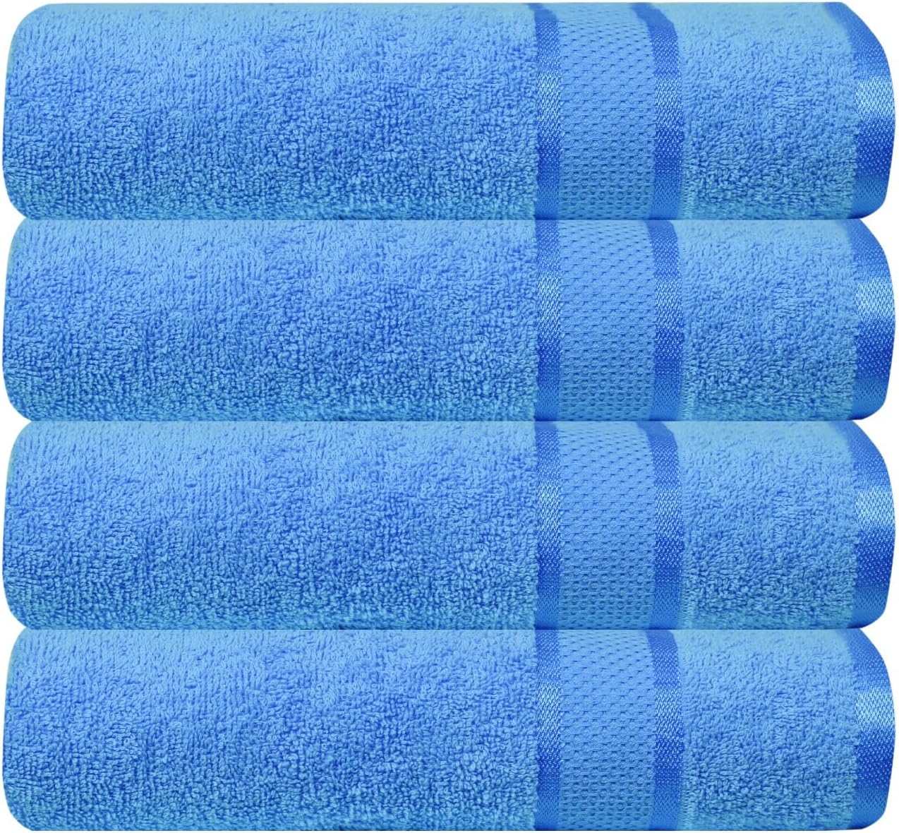 Soft-Swril Premium Sky-Blue Bath Towel 500 GSM 100% Cotton 27x54 Inches Pack of 1,Ultra Super Soft Quick Dry Highly Absorbent - Soft Hotel Quality for Bath and Spa