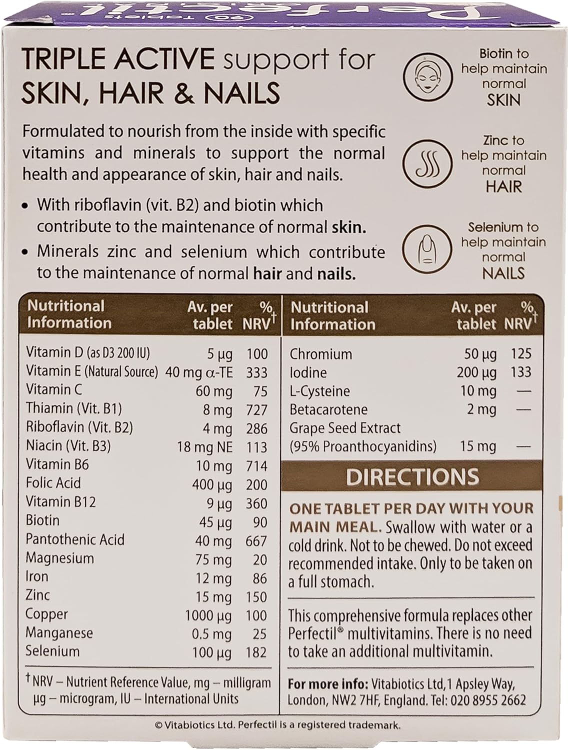 Perfectil Original 30 Tablets