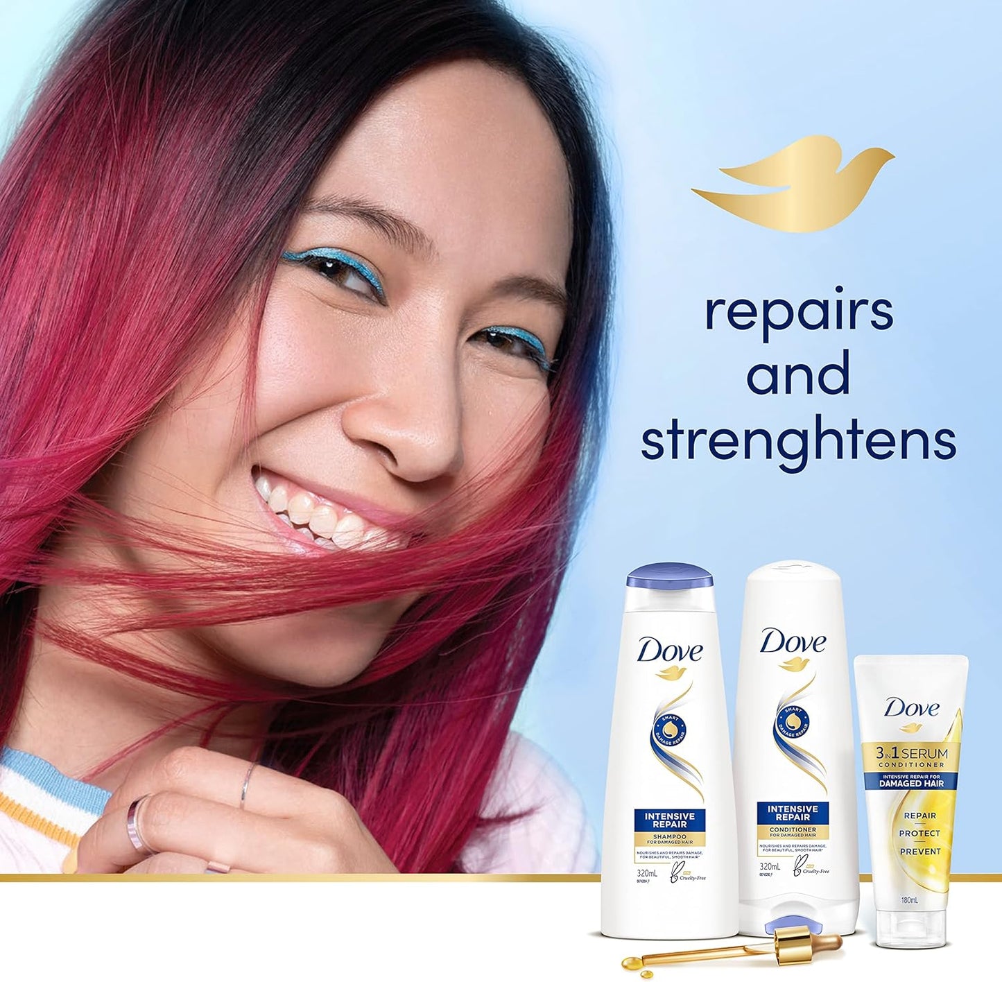 Dove 3in1 Serum Conditioner Intensive Repair 180 ML