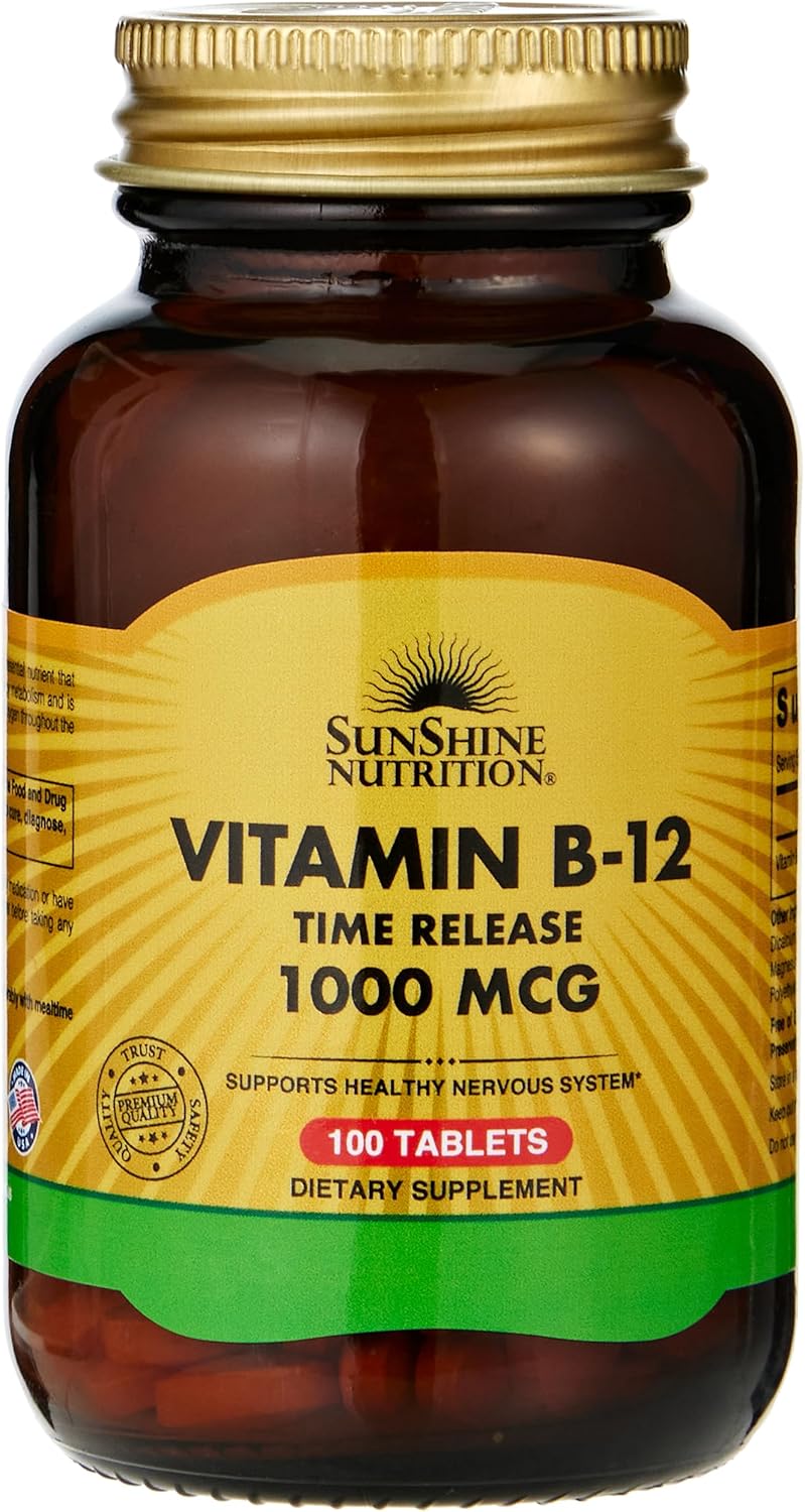 Sunshine Nutrition Vitamin B-12 Time Release 1000Mcg