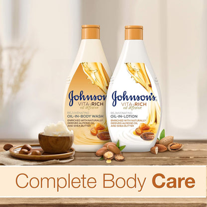 Johnson's Vita-Rich Oil-In-Lotion Rejuvenating Body Lotion, 2x400ml
