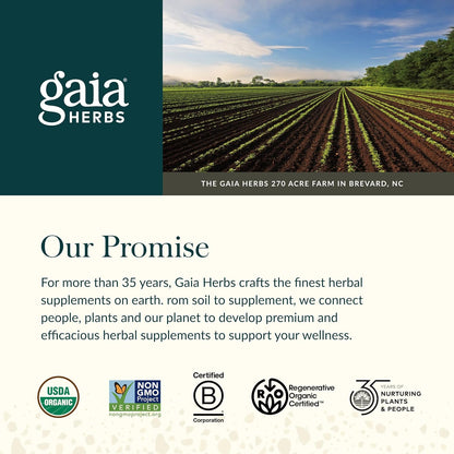 Gaia Herbs Maca Root - Caffeine-Free Natural Energy Supplement 60