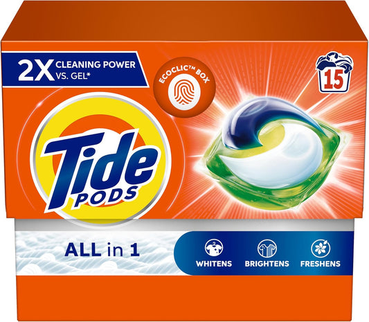 Tide Wow All in 1 Pods Original Scent, 15 Count