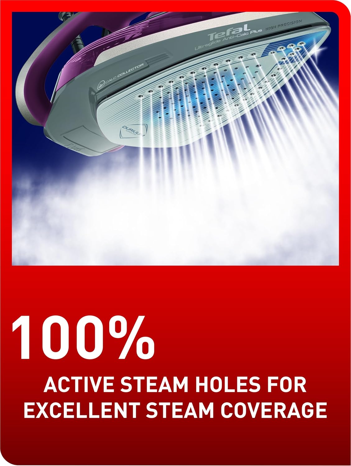 Tefal Steam Iron, Ultraglide Anti-Scale Plus.