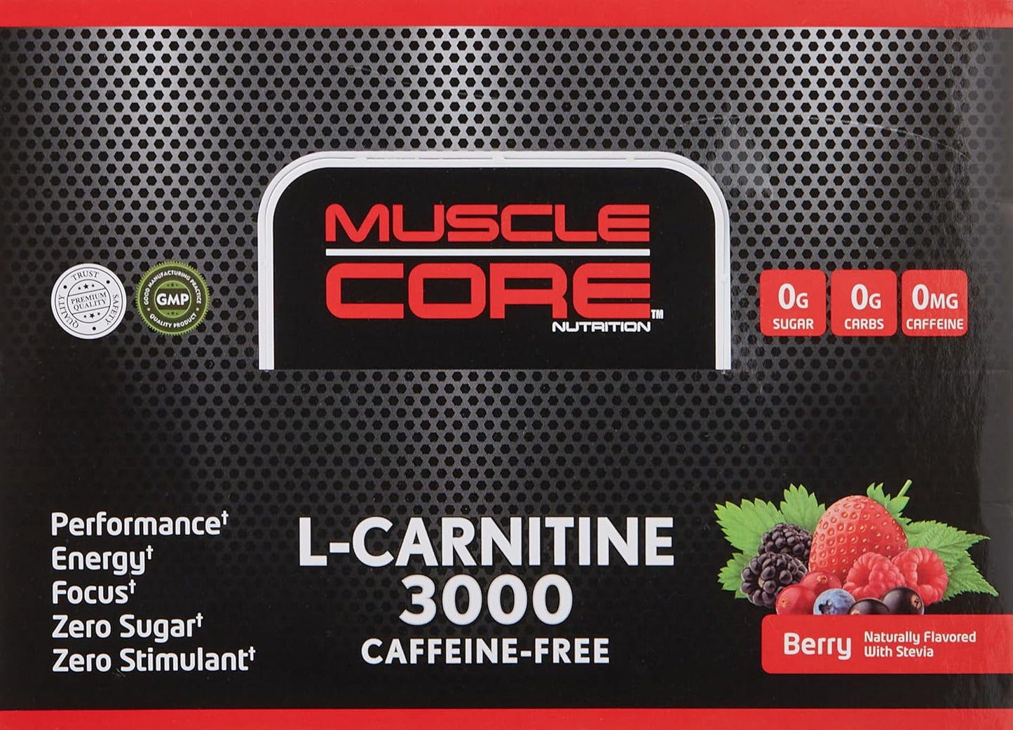 MUSCLE CORE NUTRITION L-Carnitine 4500 Tangerine, 89 Ml Box Of 12